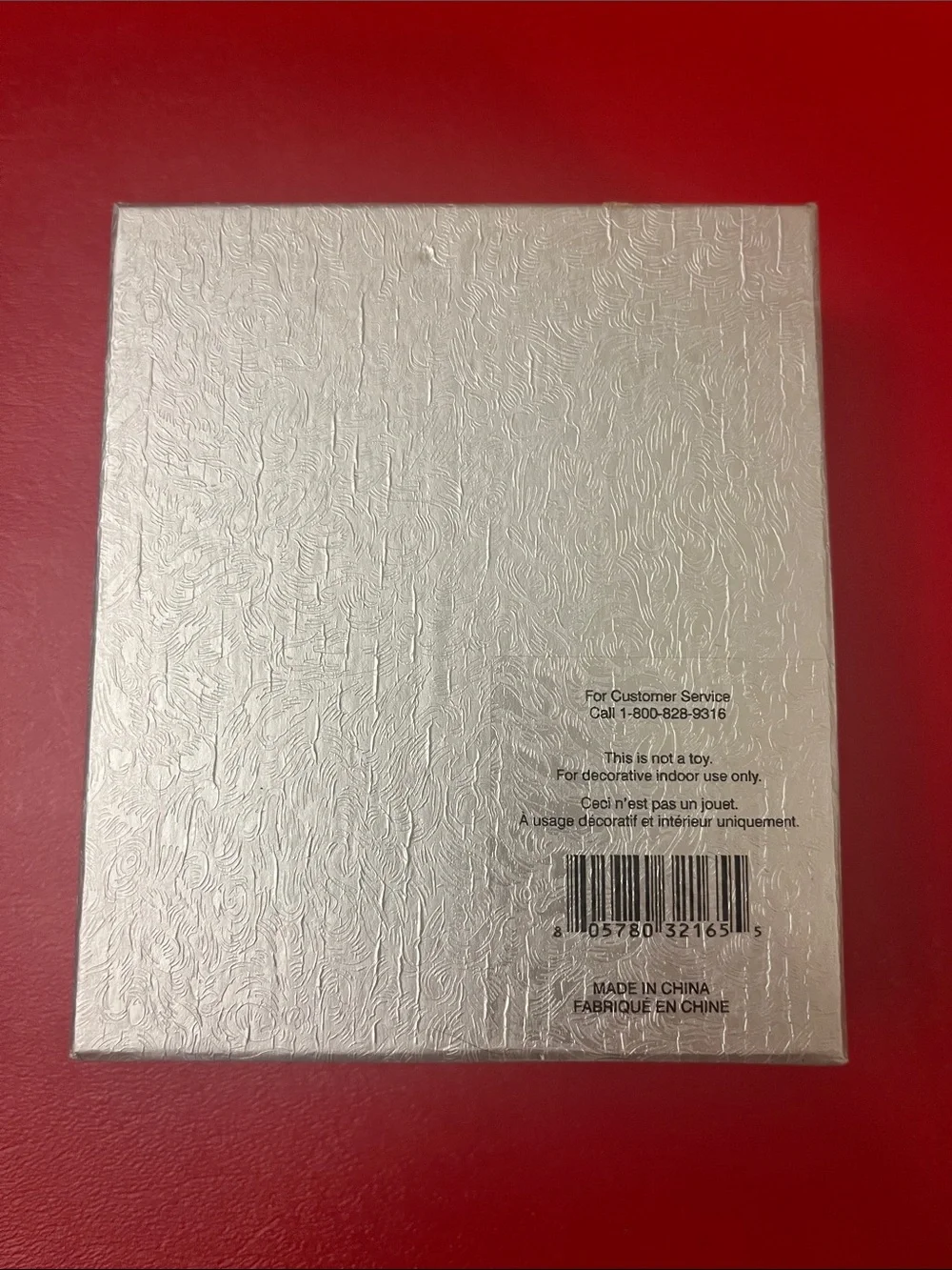 Photo Frame Christmas Ornament Enamel on Metal SNOWFLAKE NIB